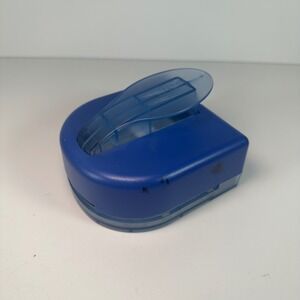 Creative Memories Paper Punch Blue Label Tag Shape Scrapbooking Craft Tool